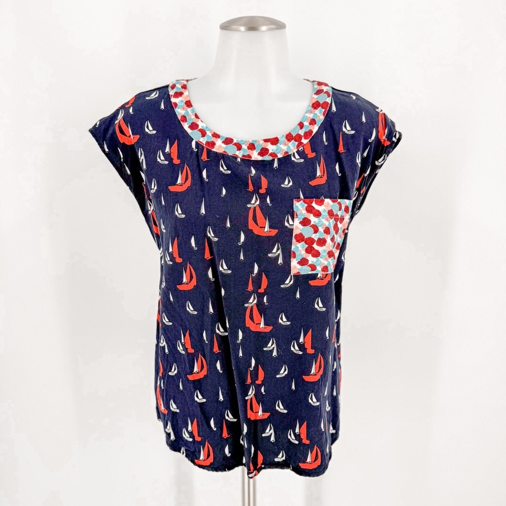 Nautical Print Women's Top